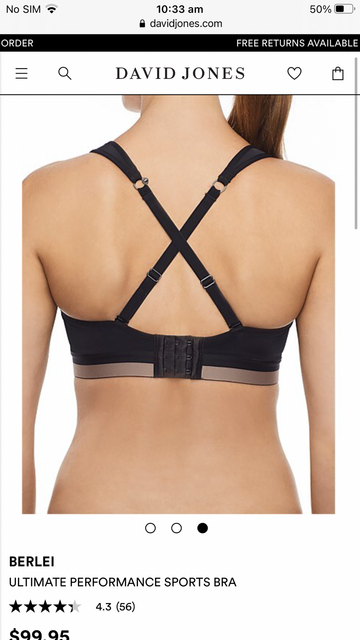 david jones sports bra